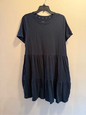 GAP  Tiered Short-Sleeve Mini Dress